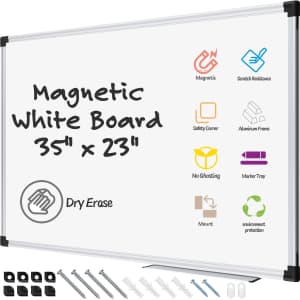 3-Foot Magnetic White Board: $18.99