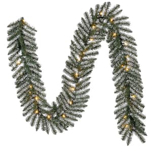 Holiday Living 9-Foot Pre-Lit Ellston Pine Artificial Garland: $5