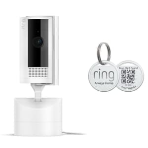 Ring Pan-Tilt Indoor Cam w/ Ring Pet Tag: $45