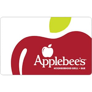 $50 Applebee's eGift Card: $40 $50 Applebee's eGift Card: $40