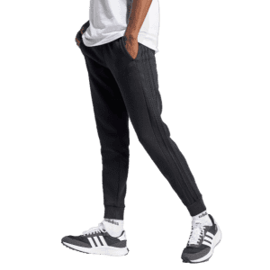 adidas Men's Essentials Fleece 3-Stripes Tapered Cuff Pants (Large sizes): $13