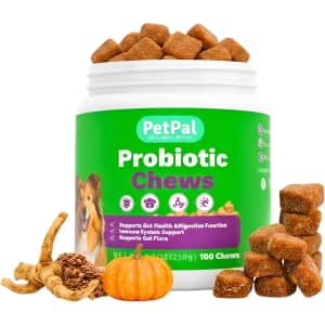 PetPal 100-Count Pet Probiotic Chews: $10.31