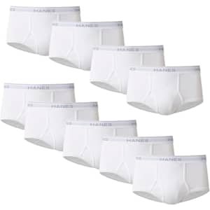 Hanes Men's Moisture-Wicking Cotton Briefs 9-Pack: $13