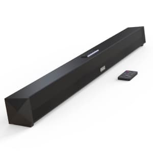Okko ClearWave 37" 60W 2-Channel Bluetooth TV Soundbar: $19.99