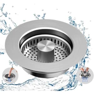 3-in-1 Kitchen Sink Strainer Stopper: $5.59