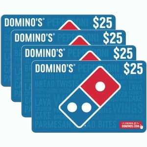 $100 Domino's Gift Card: $75