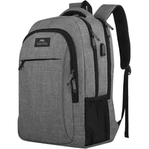Matein 15.6'' Laptop Backpack with USB Port: $17.37