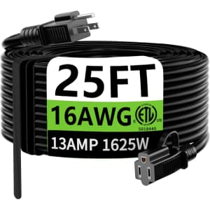 25-Foot Extension Cord: $9.99 25-Foot Extension Cord: $9.99