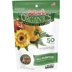 Jobe's Organics All Purpose Fertilizer Spikes 50-Pack: $9.59