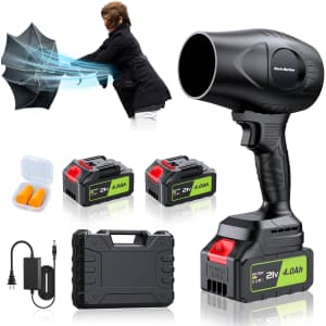 Handheld Leaf Blower w/ 2 Batteries and Charger: $60 w/ Prime Handheld Leaf Blower w/ 2 Batteries and Charger: $60 w/ Prime
