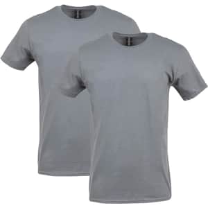 Gildan Men's Softstyle Cotton T-Shirt 2-Pack: $9.05