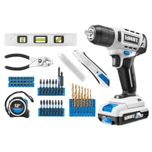Hart 20V 3/8" Drill/Driver Project Kit: $69.88