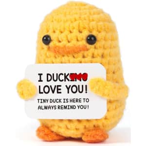 "I Ducking Love You" Crochet Duck: $5