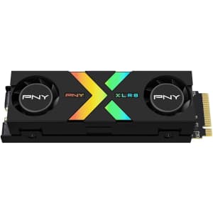 PNY CS3150 XLR8 Epic-X RGB 1TB PCIe Gen5 x4 NVMe M.2 SSD w/ Dual Fan Heatsink: $119