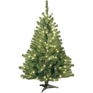 National Tree Company 4ft Pre-Lit Kincaid Spruce Mini Artificial Christmas Tree: $30 National Tree Company 4ft Pre-Lit Kincaid Spruce Mini Artificial Christmas Tree: $30