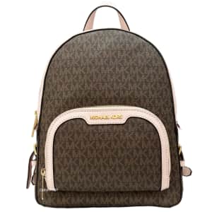 Michael Kors Jaycee Medium Logo Backpack: $85
