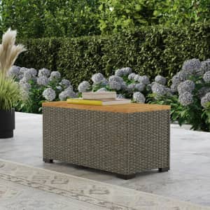 Latitude Run Amaran Resin Outdoor Bench: $58 Latitude Run Amaran Resin Outdoor Bench: $58