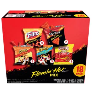 Frito-Lay Flamin' Hot Mix 18-Count Variety Pack: $8.97