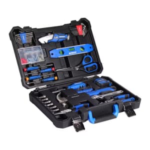 Kobalt 158-Piece Blue Household Tool Set with Folding Case: $50