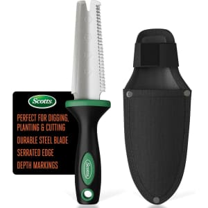 Scotts Steel Garden Knife with Sheath: $13