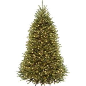 7.5 ft Pre-Lit Dunhill Fir Christmas Tree with 700 LED Lights: $129.99