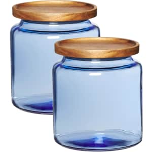Anchor Hocking 96-oz. Coastal Blue Jar Set: $19