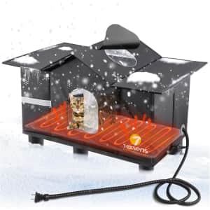 Texsens Heated Outdoor Cat House: $32.99 Texsens Heated Outdoor Cat House: $32.99