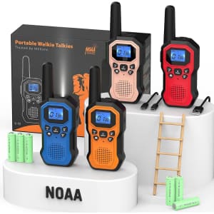 Utooby 2-Way Long Range Walkie Talkies 4-Pack: $35.98