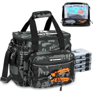 KastKing BaitSpace Fishing Tackle Bag with 4 Boxes: $32.49