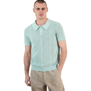 Guess Men's Mesh Stripe Elija Polo Shirt: $22.16