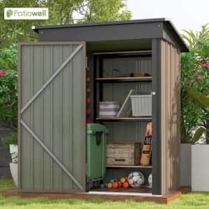 Patiowell 5x3-Foot Sloped Storage Shed: $86.22