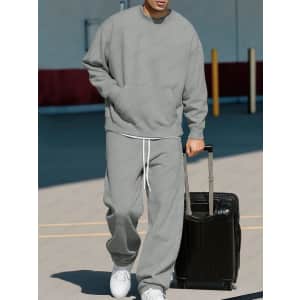 Coofandy Men's Relaxed-Fit Sweatshirt & Pants Set: $55.99