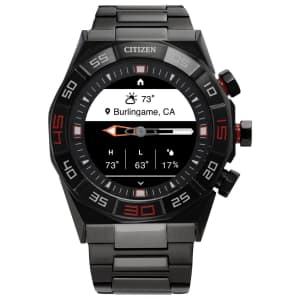 Citizen CZ Smart Hybrid Gray Stainless Steel Smart Watch: $100