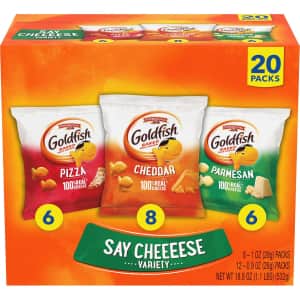 Goldfish Crackers 20-Count Variety Pack: $7.81 via Sub & Save