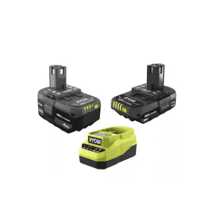 Ryobi One+ 18V Lithium-Ion Starter Kit w/ 2.0 Ah Battery, 4.0 Ah Battery, & Charger: $79
