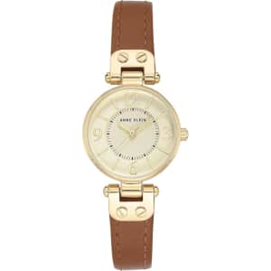 Anne Klein Women's Leather Strap Watch: $17.21