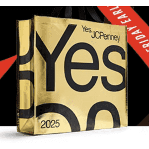 JCPenney Golden Tote + 8 Weeks of Coupons: Free w/ $25 purchase, in store on November 8