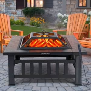 32" x 32" Wood Burning Fire Pit: $59.99 32" x 32" Wood Burning Fire Pit: $59.99