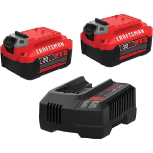 Craftsman 20V Power Tool Battery 2-Pack: $92