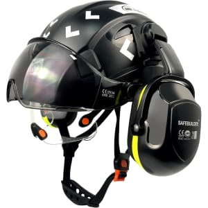 Safety Hard Hat with Visor and Earmuffs: $28