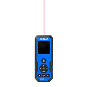 Kobalt 200-ft Indoor Red Laser Distance Measurer w/ Backlit Display: $40