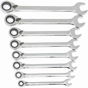 Gearwrench 8pc 12 Pt. Reversible Ratcheting Combination Wrench Set: $56