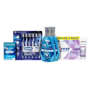 Oral-B & Crest Dental Health Deals at Amazon: Extra $5 off in cart Oral-B & Crest Dental Health Deals at Amazon: Extra $5 off in cart