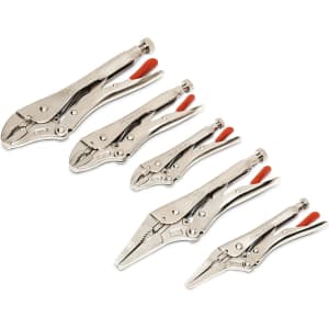 Crescent 5-Piece Curved & Long Nose Locking Plier Set: $19 Crescent 5-Piece Curved & Long Nose Locking Plier Set: $19