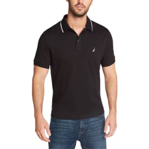 Nautica Men's Classic Fit Short Sleeve Collar Polo Shirt: $15