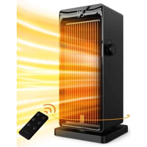 Sanvinder 1500W Space Heater with Remote Control: $27.44