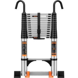 9.5-Foot Telescoping Aluminum Ladder with Stabilizer Bar: $49.49 9.5-Foot Telescoping Aluminum Ladder with Stabilizer Bar: $49.49