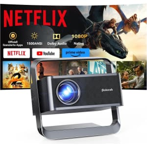 Polocsh 1080P HD Smart Projector: $74.99