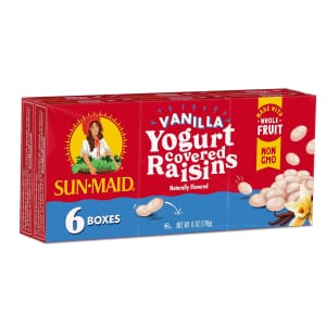 Sun-Maid Vanilla Yogurt Coated Raisins 6-Pack: $1.97 w/ Subscribe & Save