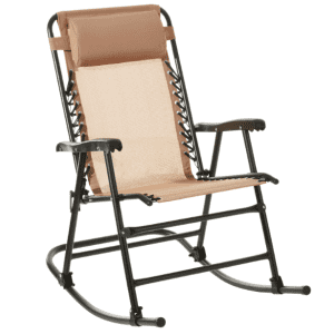Amazon Basics Outdoor Mesh Zero Gravity Lounge Rocker with Pillow: $58